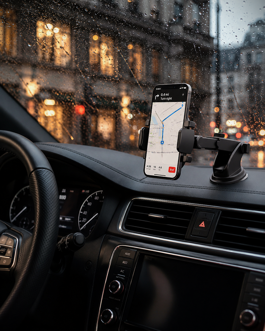 Telescopic Dashboard Car Phone Holder with Suction Cup Mount