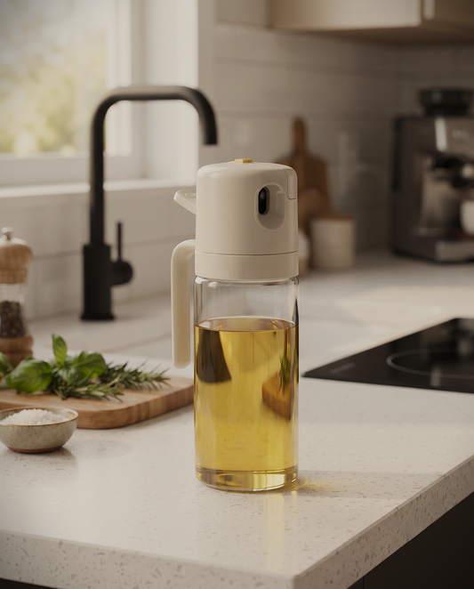 2-in-1 Olive Oil Sprayer & Pourer Bottle 550ml
