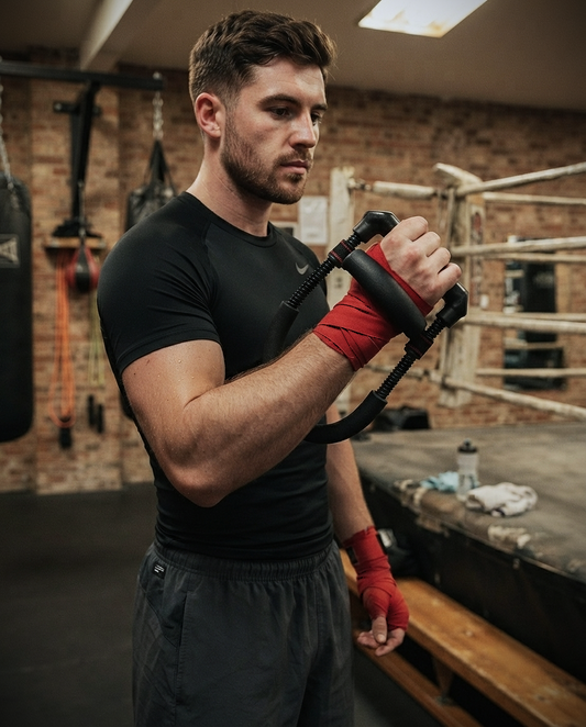 Adjustable Wrist & Forearm Strength Trainer with Resistance Spring