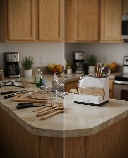 Kitchen Utensil & Knife Organizer Storage Rack