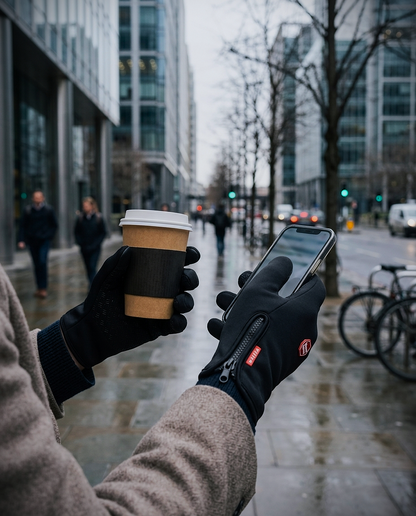 Touchscreen Winter Gloves with Anti-Slip Grip for Outdoor Sports