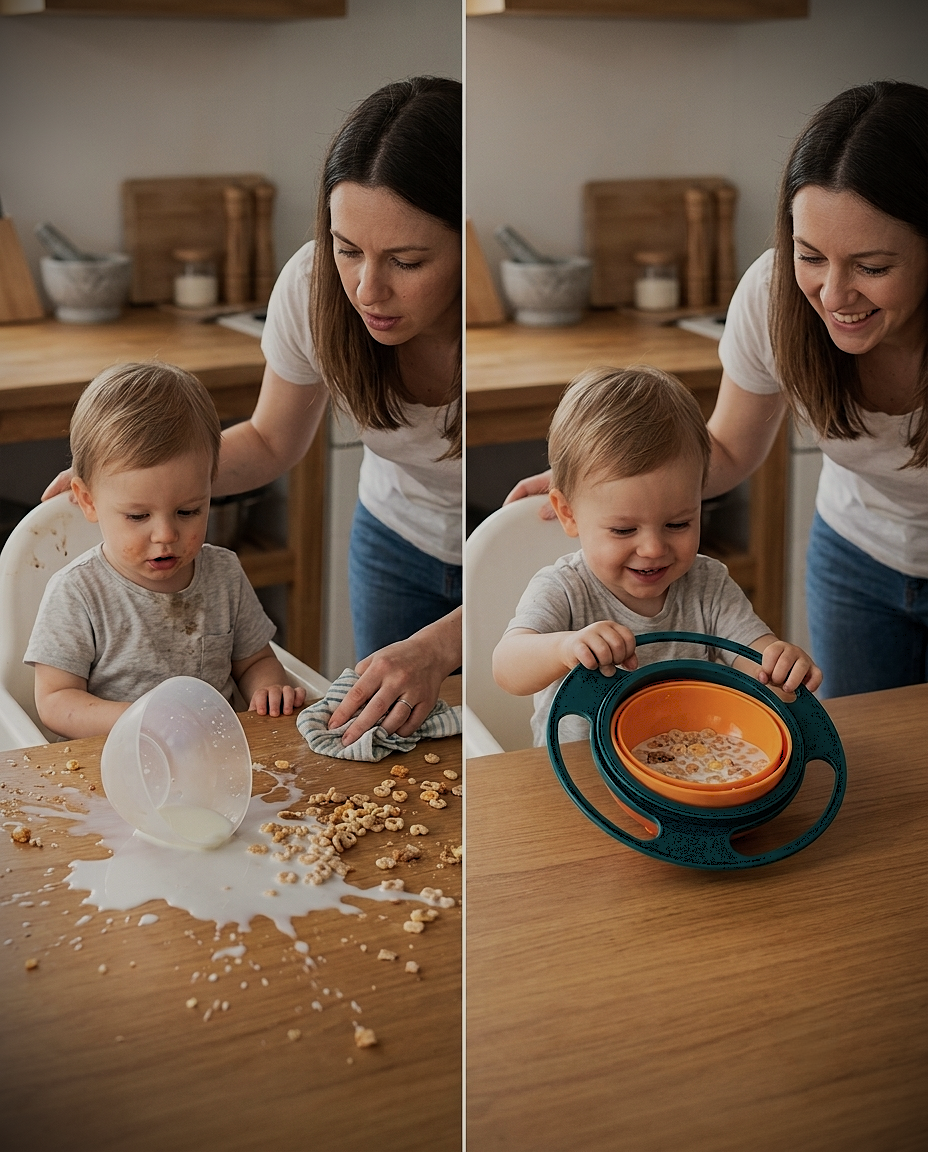 360° Spill-Proof Gyro Bowl for Kids & Toddlers