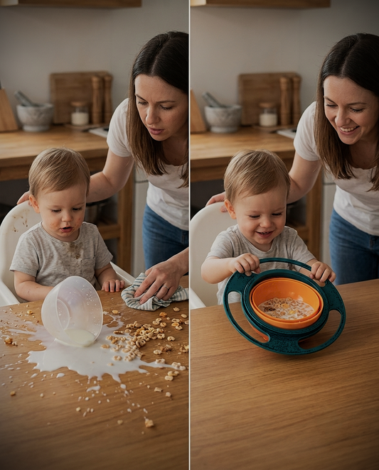 360° Spill-Proof Gyro Bowl for Kids & Toddlers
