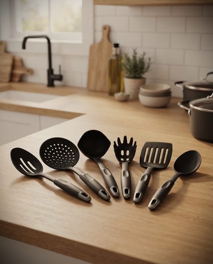 Silicone Kitchen Utensil Set for Nonstick Cookware