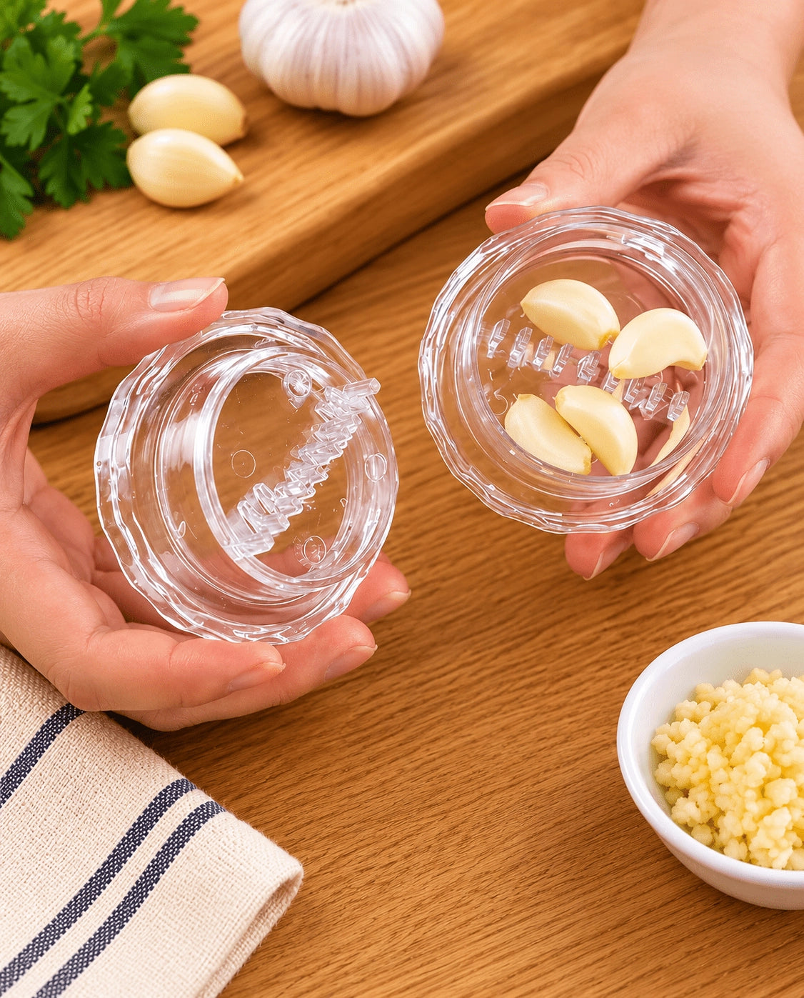 Manual Garlic Chopper & Mincer – Twist Kitchen Tool
