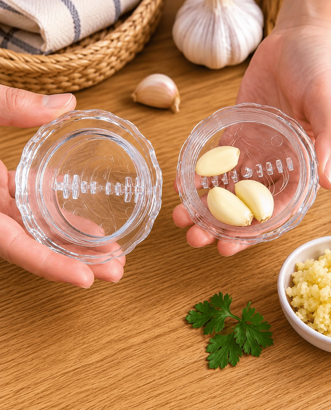 Manual Garlic Chopper & Mincer – Twist Kitchen Tool