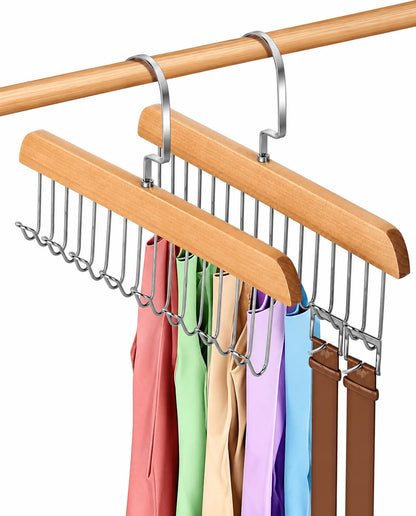 Wooden 8-Hook Closet Organizer Hanger