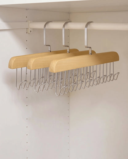 Wooden 8-Hook Closet Organizer Hanger