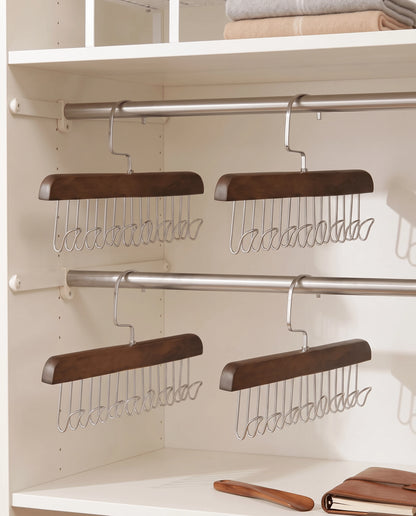 Wooden 8-Hook Closet Organizer Hanger