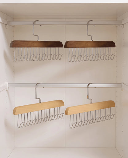 Wooden 8-Hook Closet Organizer Hanger